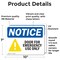 Signmission Door For Emergency Use Only, 10 in W x Rectangle, Vinyl Decal OS-2PACK-NS-D-710-L-15502 - alternate 2